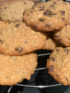 Una foto de Galletas de avena y pepitas de chocolate