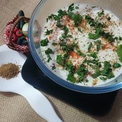 A picture of Bottle gourd raita.