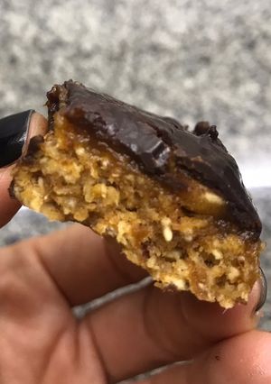 Una foto de Snickers saludables