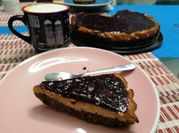 Una foto di cheesecake alla ricotta