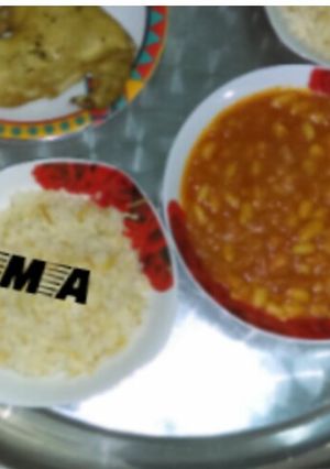 صورة لوصفة فاصوليا بيضاء وارز و فراخ محمره