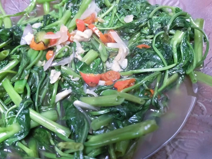 Langkah Gampang Menyiapkan Resep Tumis Kangkung Saus Tiram yang  Bikin Ketagihan Anti Ribet, Mantap