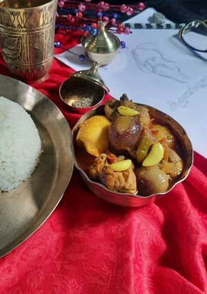 গোয়ালন্দ স্টিমার চিকেন কারি(goalando steamer chicken curry recipe in Bengali) রেসিপির প্রধান ছবি