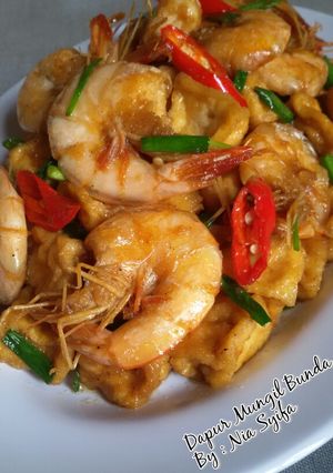 Foto resep Tumis Udang Tahu Saos Tiram