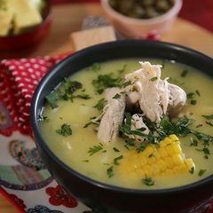 Ajiaco | Chicken Creamy Soup A picture of Ajiaco | Chicken Creamy Soup.