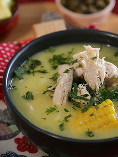 A picture of Ajiaco | Chicken Creamy Soup.