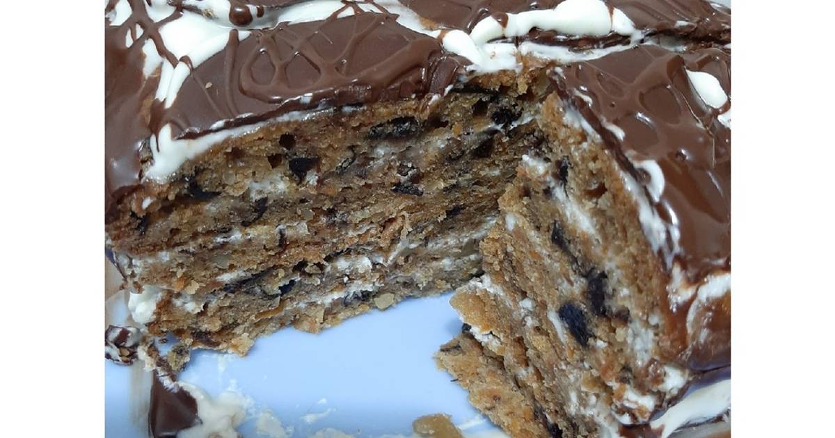 Торт вулкан рецепт с пошаговым фото с грецким орехом