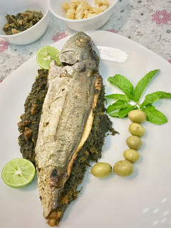 عکسی از دستور ماهی شکم پر
