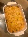 Crumble parmesan courgettes