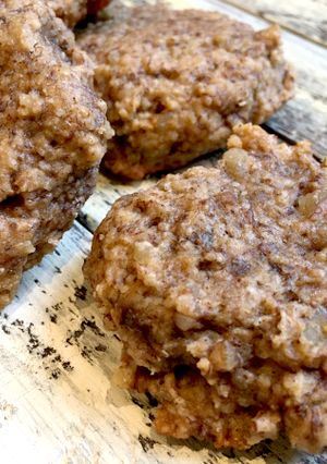 A picture of Bite-size Banana Walnut Drop Cake with Oat Flour.