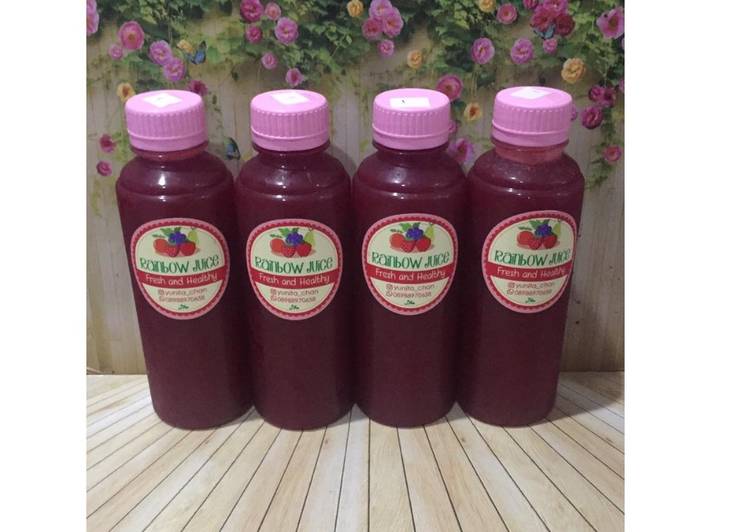 Cara membuat Diet Juice Pomelo Mango Beetroot Cranberry sedap