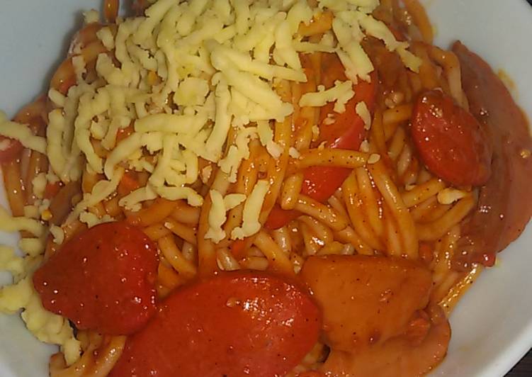 Recipe of Speedy Meaty Spaghetti