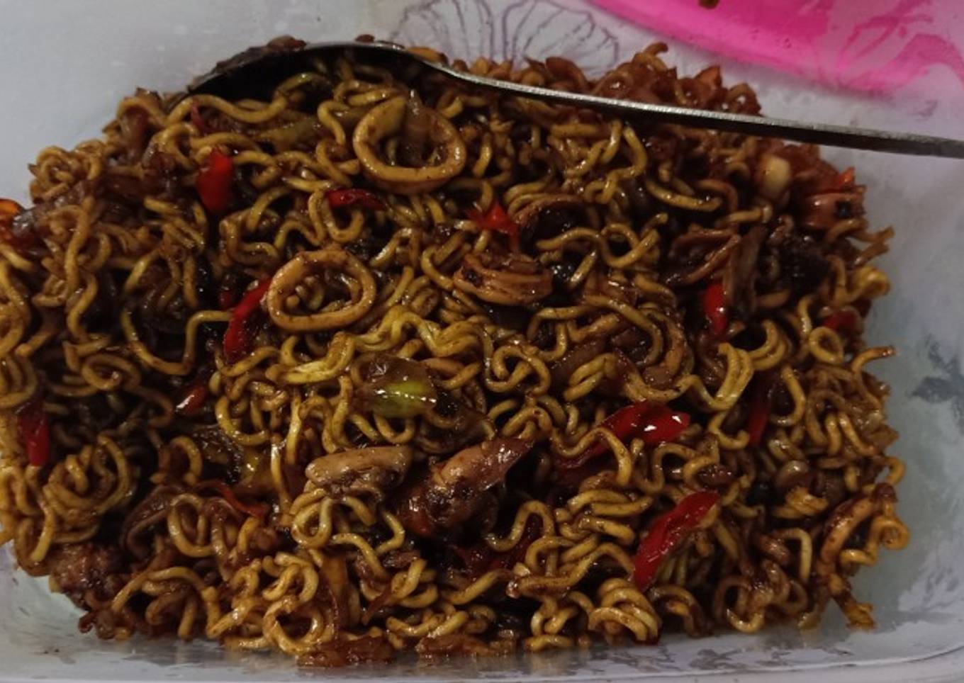 Indomie Cumi Pedas nikmat