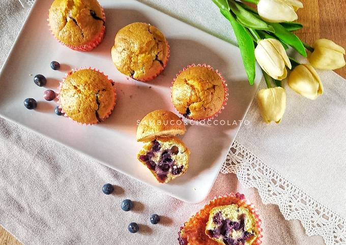 Ricetta Muffin Ai Mirtilli Di Gabriella Sambuco Cioccolato Cookpad