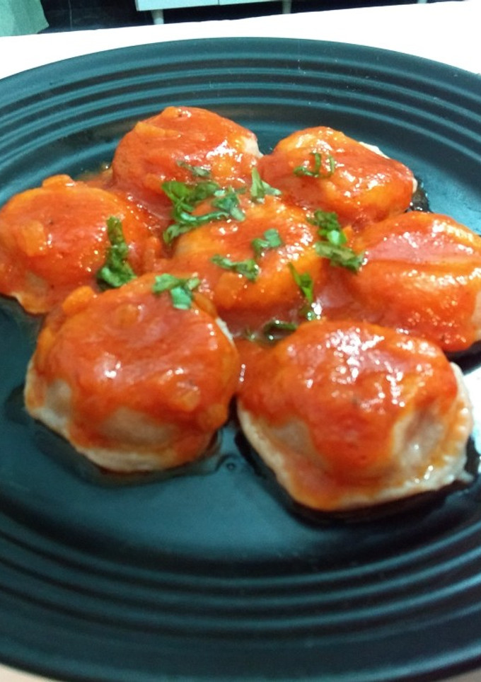 Una foto de Sorrentinos integrales y veganos de calabaza