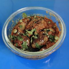 A picture of Bagara Baingan(eggplant curry).