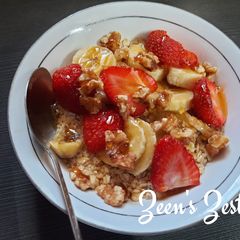 A picture of Fruits and Honey.