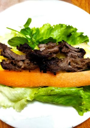 Hình của món Sườn bò nướng.