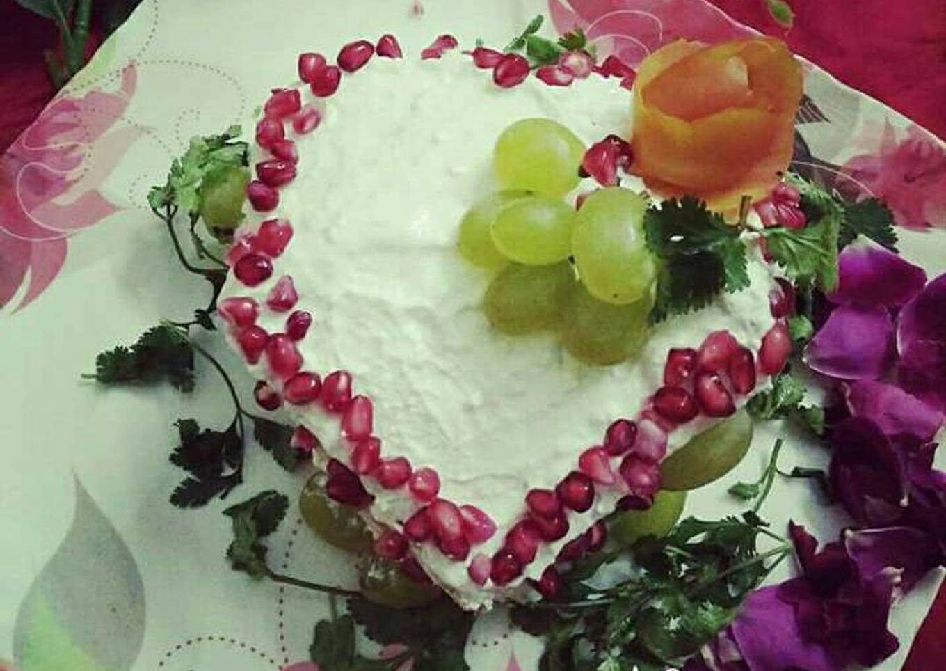 Heart sandwich cake