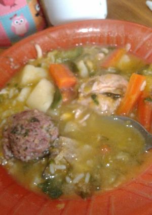 Una foto de Sopa de verduras casera
