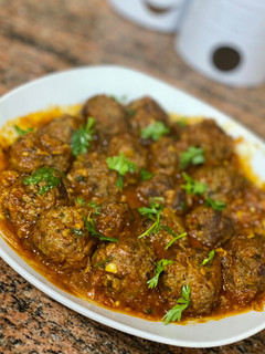 صورة لوصفة كفتة اللحم بالصلصة الحارة