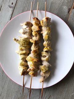 Une photo de Brochettes de poulet