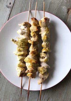 Une photo de Brochettes de poulet
