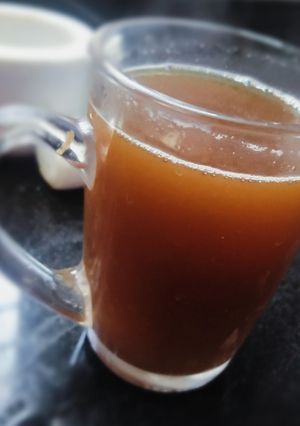 A picture of Herbal jaggery tea.