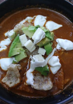 Una foto de Sopa de tortilla