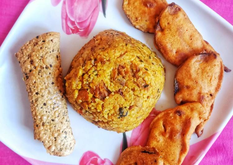 Steps to Prepare Quick Khichdi with a twist!!! #platter