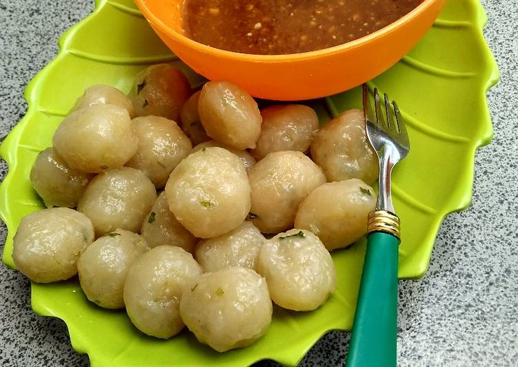 Resep cilok saos kacang Anti Gagal