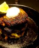 Tortitas de Zucchini y Labneh