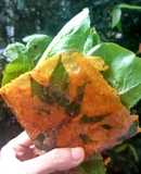คิมบับใบไชยา.ไข่ขมิ้น. แผ่นเมี่ยงญวน Rice paper Kimbap Sandwich