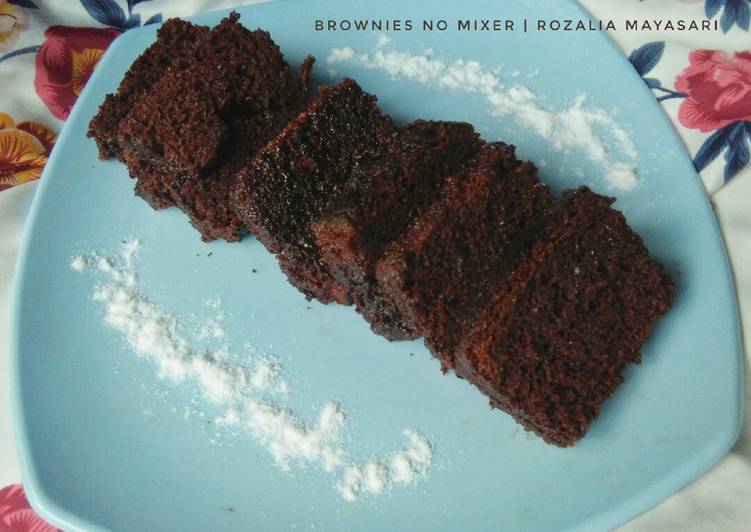 Brownies Chocolatos No Mixer
