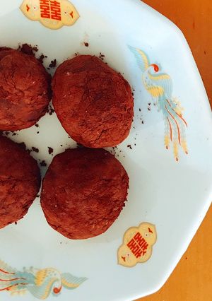 Hình của món Bánh mochi chocolate Nhật Bản.