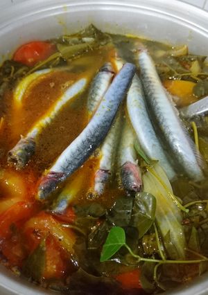 Hình của món Lẩu cá kèo lá giang.