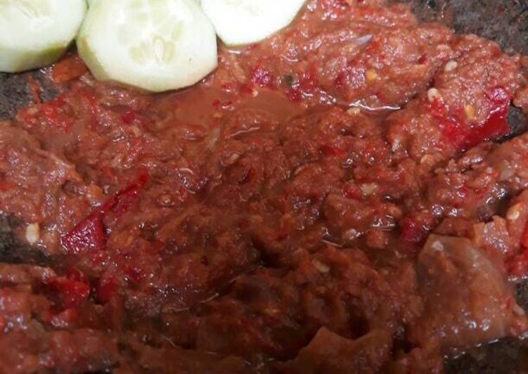 Sambel pecel ayam/lele