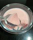 Mousse de fresa con yogurt