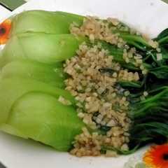 A picture of Pokcoy garlic resto.