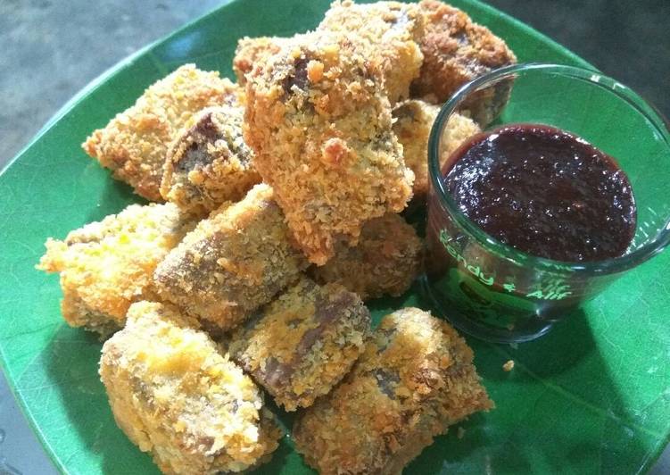 Nugget Pisang Saus Coklat