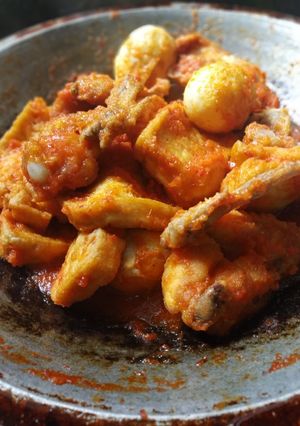 Foto resep Ayam telur tahu bumbu Bali