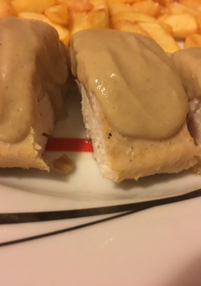 Una foto de Solomillo de pavo en salsa de champiñones