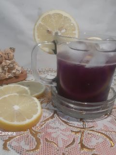 Foto resep Es lemon tea bunga telang