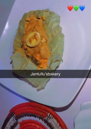 A picture of Vegetable moi moi.