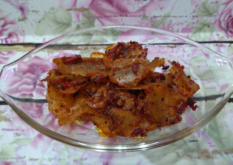 makanan Balado ikan bulu ayam Jadi, Enak Banget