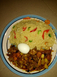 A picture of Cous cous nd stew.