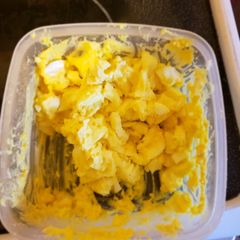 A picture of Deviled egg salad.