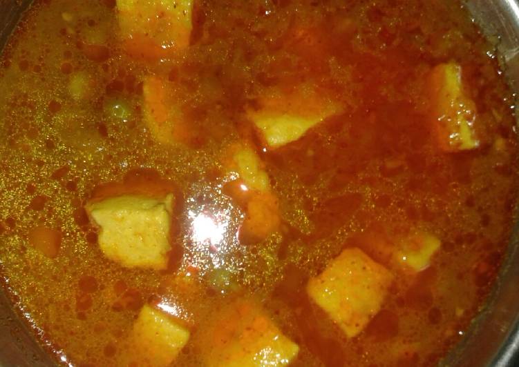 Recipe of Super Quick Homemade Mattar paneer