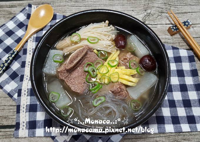 韓式牛排骨湯갈비탕 食譜成品照片