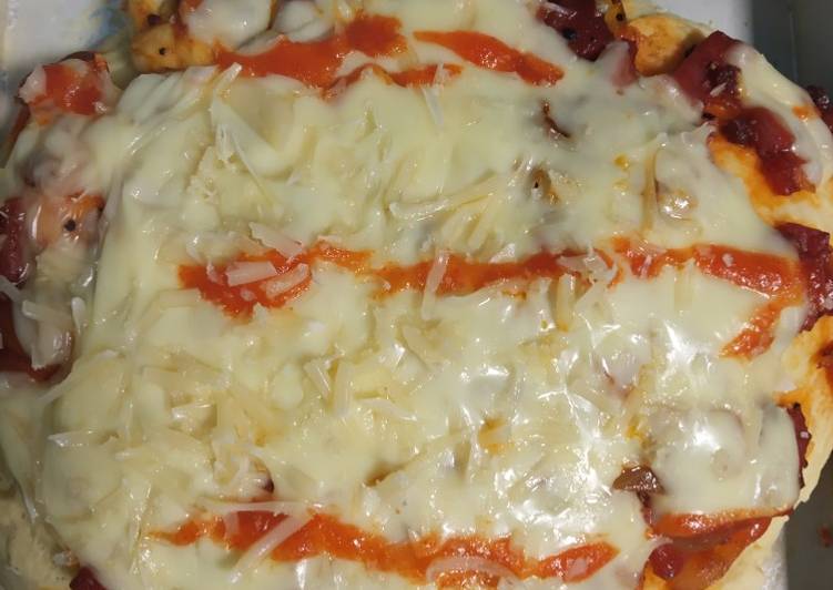 Pizza extra cheese teflon/oven